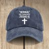Christianartworkshop Jesus Is Coming Back Unisex Distressed Washed Cotton Hat