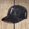 Christianartworkshop Embroidered Faith Cross Baseball Cap: Wear the Armor of Belief