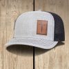 Christianartworkshop Faith Over Fear Nail Cross Leather Patch Faith Hat