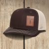 Christianartworkshop Faith Over Fear Nail Cross Leather Patch Faith Hat