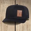 Christianartworkshop Faith Over Fear Nail Cross Leather Patch Faith Hat