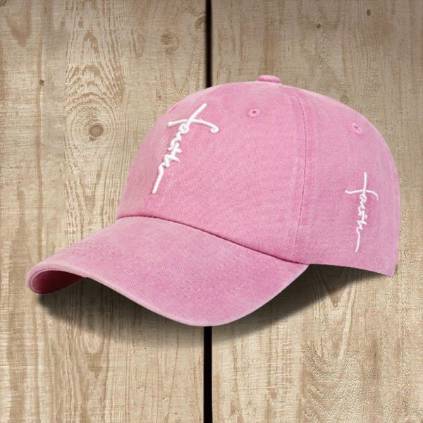 Christianartworkshop Minimalist Faith Cross Baseball Cap: Casual Style with a Powerful Message