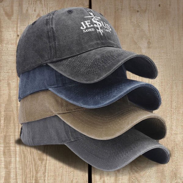 Christianartworkshop Jesus Saved My Life Statement Baseball Cap: Saved by Grace