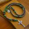 Rugged Metallic Beads Paracord Blessing Rosary: Shielded by Holy Spirit and Divine Mercy