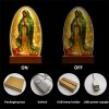 Christianartworkshop Serene Virgin Mary Night Light in Oval Design for Quiet Devotion