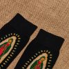 Christianartworkshop Black Virgin of Guadalupe Religious Unisex Crew Socks: Retro Design, Exclusive Faith Flair