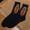 Christianartworkshop Black Virgin of Guadalupe Religious Unisex Crew Socks: Retro Design, Exclusive Faith Flair