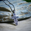 Two-Color Orthodox Crucifix Necklace with Profound Spiritual Meaning