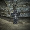 Two-Color Orthodox Crucifix Necklace with Profound Spiritual Meaning
