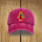 Spiritual Protection Our Lady of Guadalupe Washed Cotton Hat