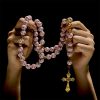 Dual Colors Faith & Victory Soccer Rosary with Crucifix & Holy Grail