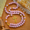Dual Colors Faith & Victory Soccer Rosary with Crucifix & Holy Grail