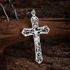 Vintage - Style Sterling Silver INRI Crucifix Pendant: A Timeless Emblem of Sacrifice and Grace