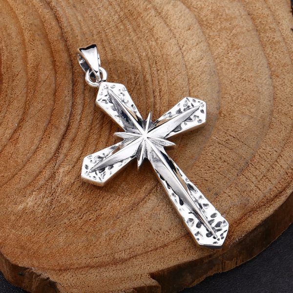 Classic Polished Sterling Silver Cross Necklace: A Subtle yet Sacred Emblem of Devotion
