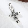 Artistic Textured Silver Cross Pendant: A Unique Blend of Art and Belief