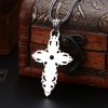 Classic Sterling Silver Filigree Cross Necklace with Zircon: A Profound Symbol of Faith