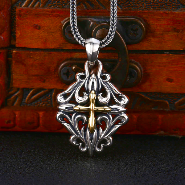 Vintage Cross Ornament Pendant: A Cherished Symbol of Spiritual Connection