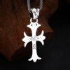 Classic Sterling Silver Cross Charm Pendant: A Timeless Accessory for Faithful Adornment