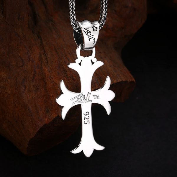 Classic Sterling Silver Cross Charm Pendant: A Timeless Accessory for Faithful Adornment