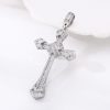 Artistic Diamond - Studded Silver Cross Pendant: A Unique Fusion of Elegance and Belief