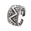 Classic 925 Silver Cross - Patterned Ring: A Profound Symbol of Faith