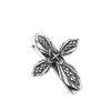 Vintage Textured Silver Cross Ornament Hair Clip: A Cherished Symbol of Spiritual Connection