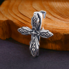 Vintage Textured Silver Cross Ornament Hair Clip: A Cherished Symbol of Spiritual Connection