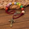 All-in-One Sports Prayer Rosary Keychain with Multi-Sport Beads: No Regrets in Every Game