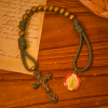 St. Benedict Protection All-Place Portable Bronze Beads Nylon Cord Pocket Rosary