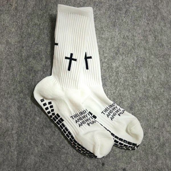 Christian Artworkshop Biblical Quote Grip Socks for Soccer - Unisex