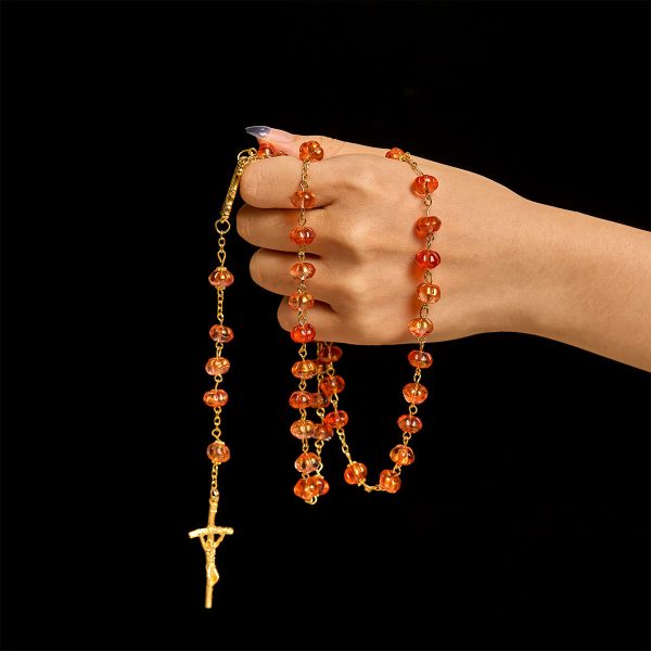 Thanksgiving Gift: Sacred Pumpkin Beads Rosary | Honoring God’s Grace in the Form of a Pumpkin