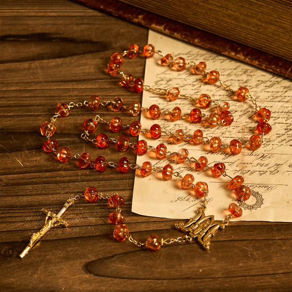 Thanksgiving Gift: Sacred Pumpkin Beads Rosary | Honoring God’s Grace in the Form of a Pumpkin