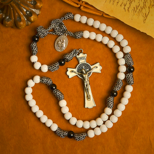 Solid Knot Nylon Cord Rosary with St. Anthony Medal: Restore Lost Hope