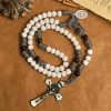 Solid Knot Nylon Cord Rosary with St. Anthony Medal: Restore Lost Hope
