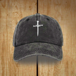 Minimalist Three Nails Cross Hat: Simplicity Meets Salvation