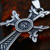 Christianartworkshop Orthodox Church Celtic Knot Armenian Cross Pendant Necklace