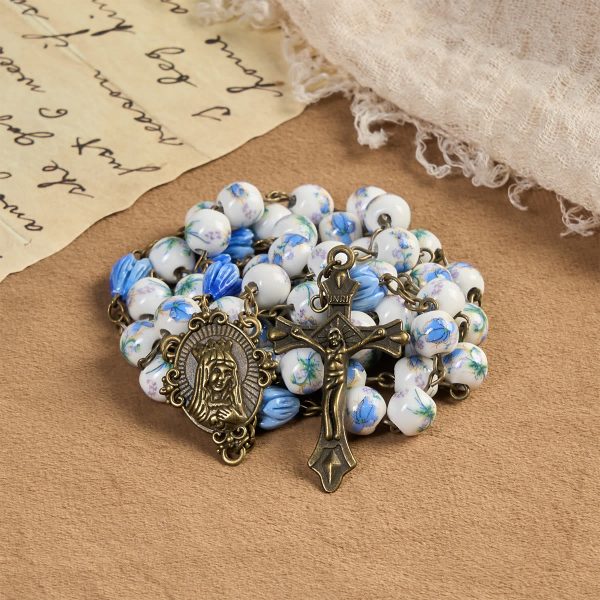 Thanksgiving Gift: Immaculate Heart of Mary Rosary + Thanksgiving Card | Expressing Gratitude Through Faith