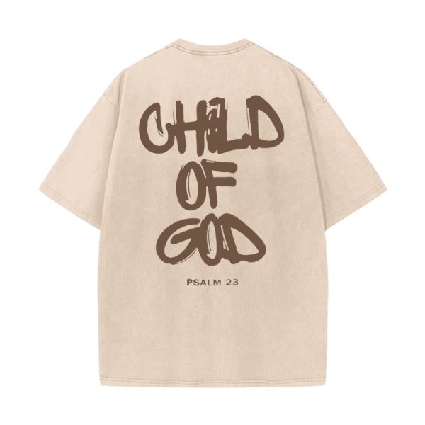 Christianartworkshop "CHILD OF GOD" Washed T-Shirt
