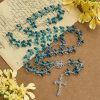 Christianartworkshop Wings of Devotion Shimmering Blue Butterfly Prayer Bracelet, Animal Rosary