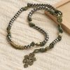 Military - Style Paracord Custom Rosary: Silver-Toned Beads & Brass JESUS