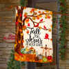 Christian Artworkshop Fall for Jesus Garden Flag with Cardinals & Pumpkins