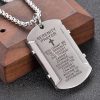 Christianartworkshop Stainless Steel Tri - Color Serenity Prayer Cross Necklace: Timeless Devotion
