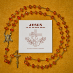 Thanksgiving Gift: Sacred Pumpkin Beads Rosary | Honoring God’s Grace in the Form of a Pumpkin