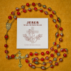 Thanksgiving Gift: Red Bead Rosary | With red beads of fervor, we honor God's grace