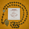Thanksgiving Gift: Obsidian & Tiger Eye Rosary | With The Power Of Natural Stone, Honor God's Protection