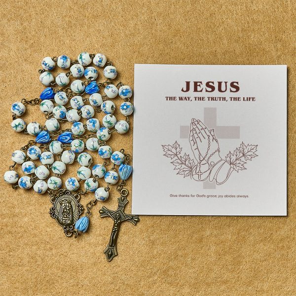 Thanksgiving Gift: Immaculate Heart of Mary Rosary + Thanksgiving Card | Expressing Gratitude Through Faith