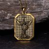Christianartworkshop Faith Warrior St.Michael the Archangel Necklace: Strength in Every Battle