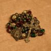 Joy of Christmas Red & Green Festive Beads Rosary with Virgin Mary