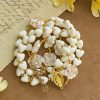 Thanksgiving Gift: 10mm Luminous Heart and White Rose Rosary: Mary's Gentle Protection