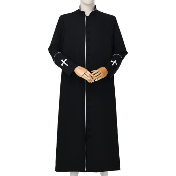Christianartworkshop Medieval Style Clergy Robe in Assorted Colors & Cross Detailing